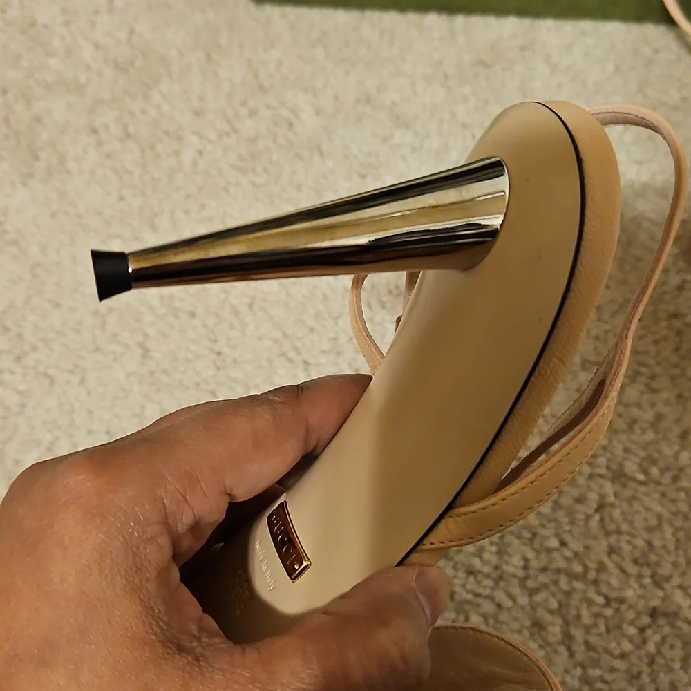 🛑GUCCI Blondie Leather Sandal - Picture 7 of 7